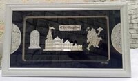 SIlver ram mandir with hanuman