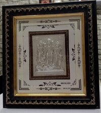 Silver Ram Darbar - Size: 11.5x10.5 Inch