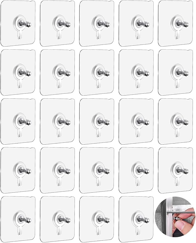 Adhesive Non-Trace No Drilling Installation Hanging, Waterproof Screws Wall Hook