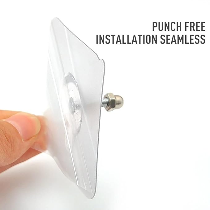 Adhesive Non-Trace No Drilling Installation Hanging, Waterproof Screws Wall Hook