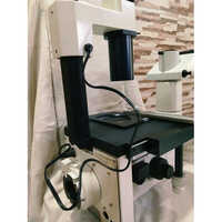 Inverted Tissue Culture Microscope - Metal Build, Semi-automatic Operation, Sleek White Finish | Ideal For Laboratory And Industrial Use
