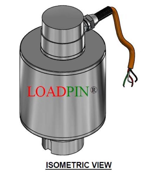 Rocker Pin Compression Load Cell - Stainless Steel, 30000kg Capacity | Hermetically Sealed, High Overload Protection, Ip68 Ingress Rating, Fast Response