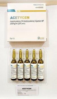 Acetylcysteine Injection 20% - Origin: India