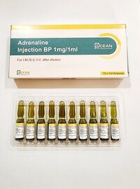 Adrenaline Injection 1mg/1ml - Life Span: 2 Year
