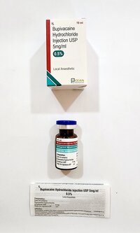 Bupivacaine Hydrochloride Injection - 5mg/ml Liquid | Local Anesthetic For Numbing In Surgical, Dental, Or Childbirth Procedures