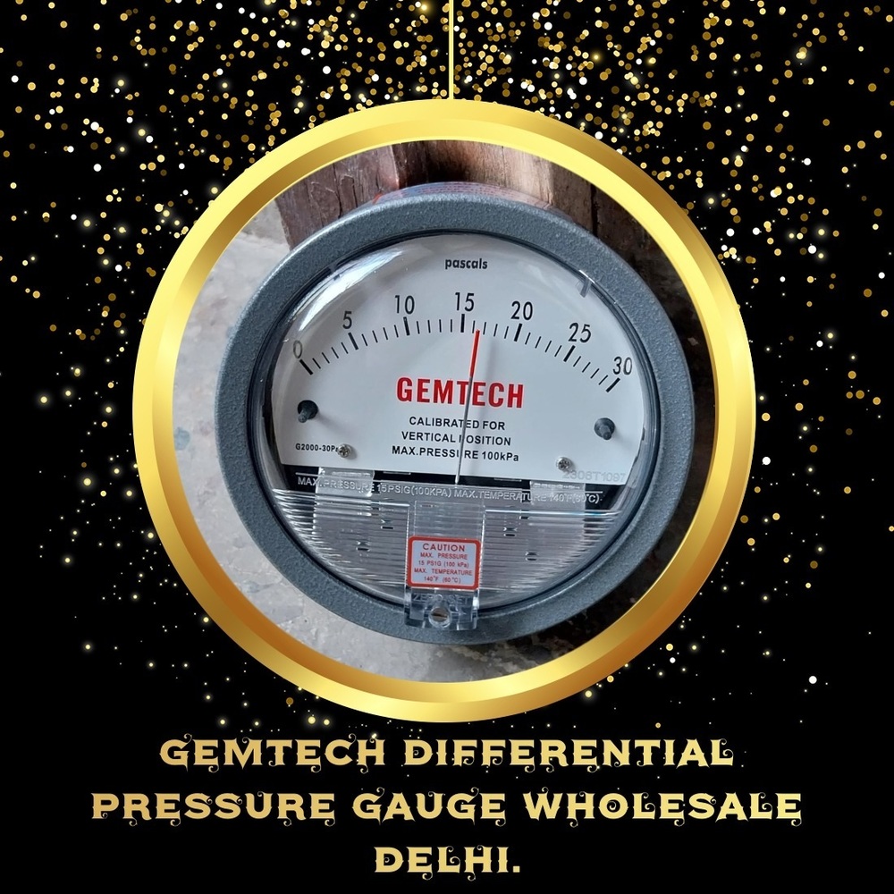 Marketing By Gemtech Differential Pressure Gauges Products - Enviro Tech Industrial Products - Accuracy: A 2% (-Ha Model A 1) Of Fs (A 3% (-Ha A 1.5%) On -0