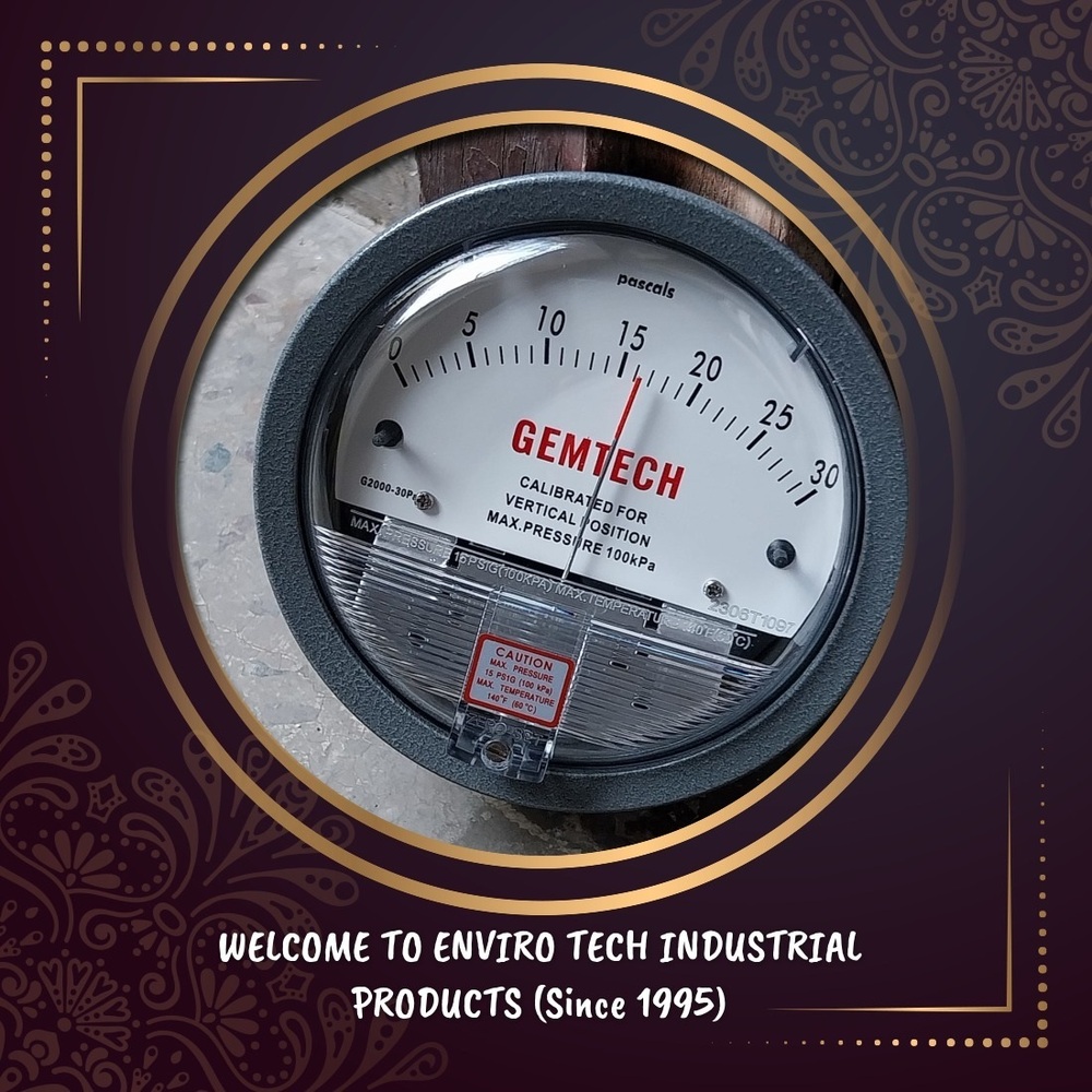 Gemtech Differential Pressure Gauge In Tumkur Karnataka