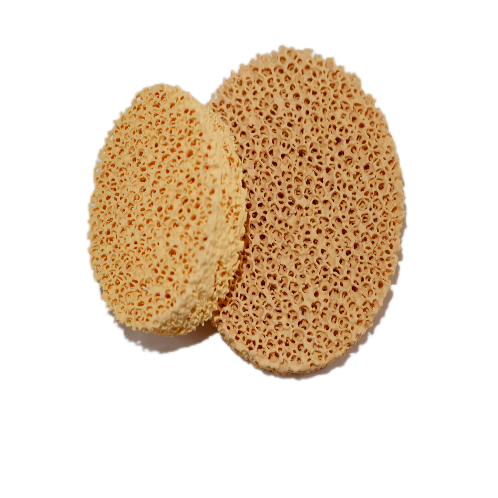 Zirconia Ceramic Foam Filter For Steel Casting - Color: Yellow