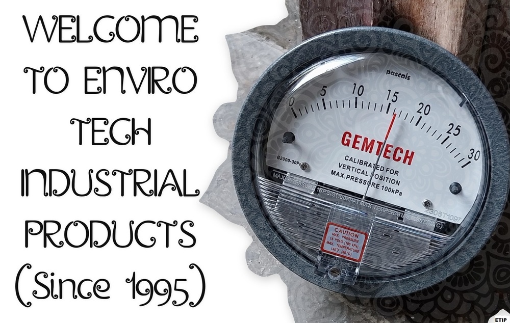 Gemtech G2300-300pa Differential Pressure Gauge Range 150-0-150 Pa