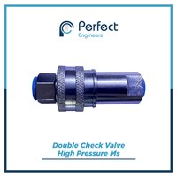 Brass Double Check Valve Quick Release Coupling
