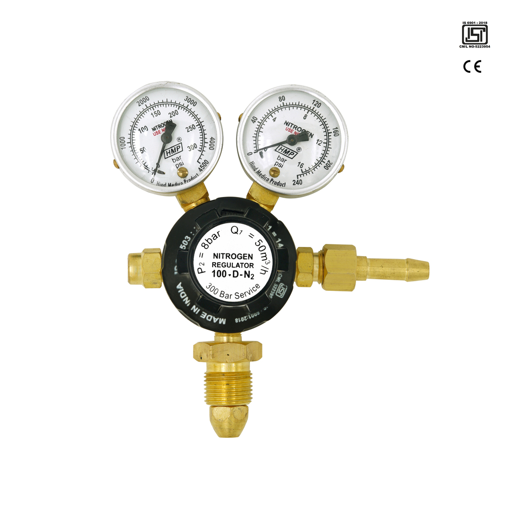 Nitrogen gas pressure Regulator 18 - 100 D N2