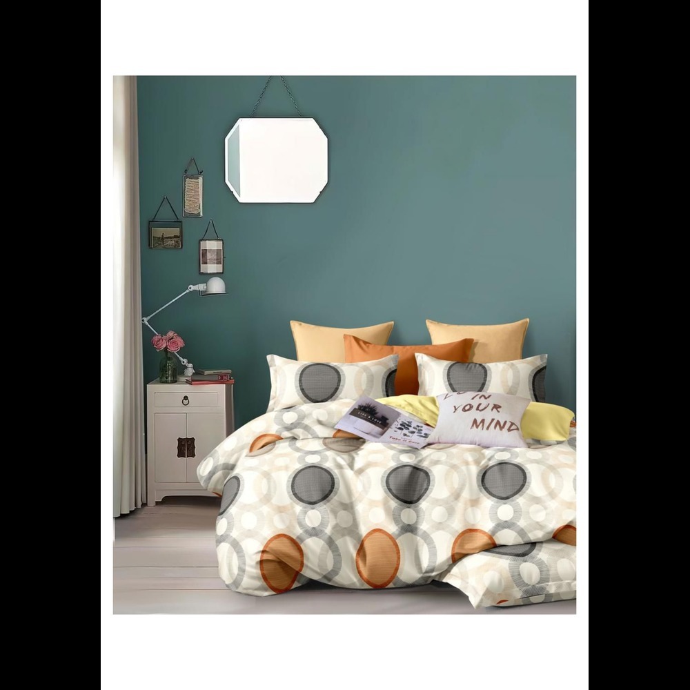Plush Printed Double Size Bedsheet - Design Type: Modern