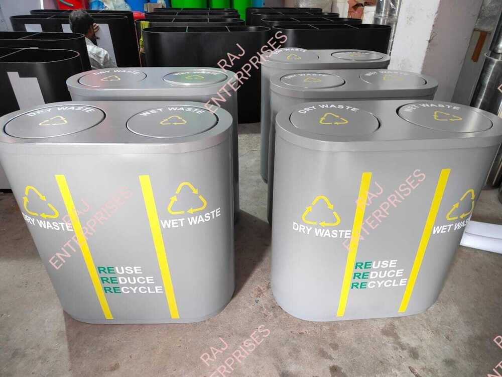 2in1 Dustbin (Stainless Steel)