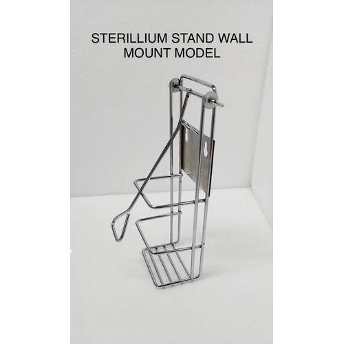 Ss Sterillium Stand - Mild Steel, Standard Size, Silver Color | Single-use Design For All Ages In Industrial Settings