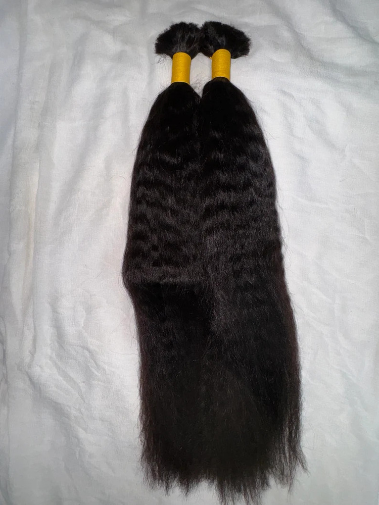 Indian kinky straight human Weft hair bundles Extension Virgin Human Hair Extension