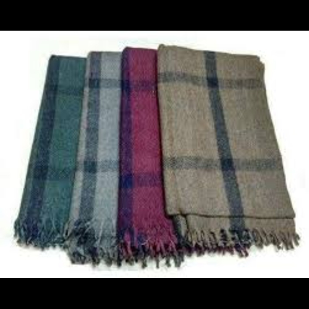 1kg Shoddy Check Single Woolen Blanket