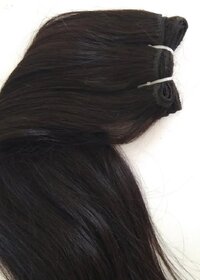Premium Remy Natural Color Straight Weft Hair Extensions Natural Color  Brazilian Hair Bundles