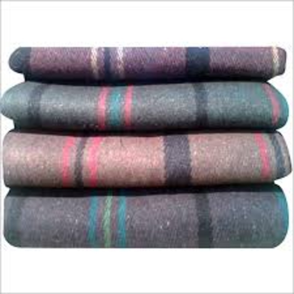 1.5kg Shoddy Woolen Single Blanket - Age Group: Adults