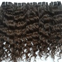 South Indian Temple Remy  Wavy Hair Bundles Extension Virgin Hair Extension