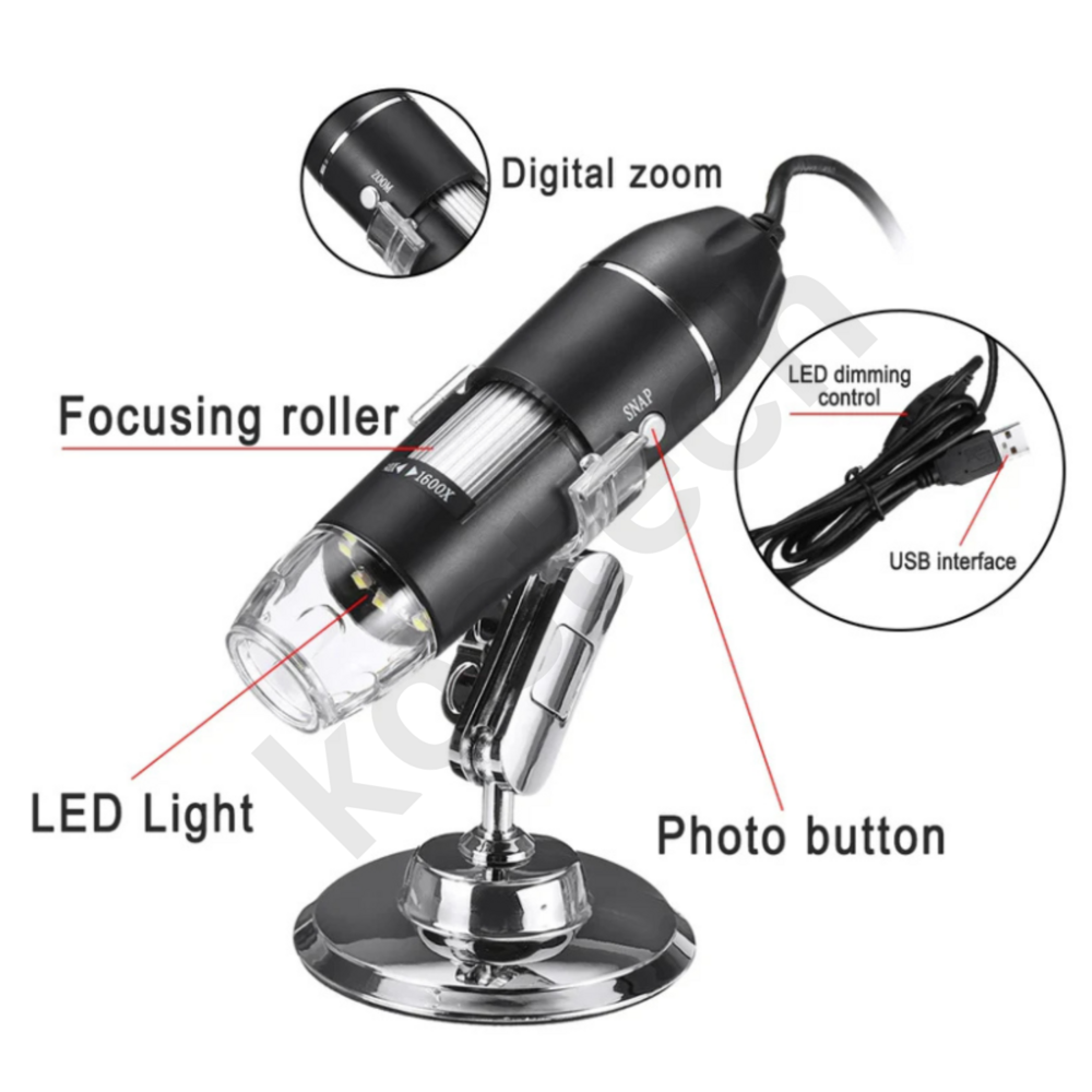 Digital Derma Scope - Color: Black