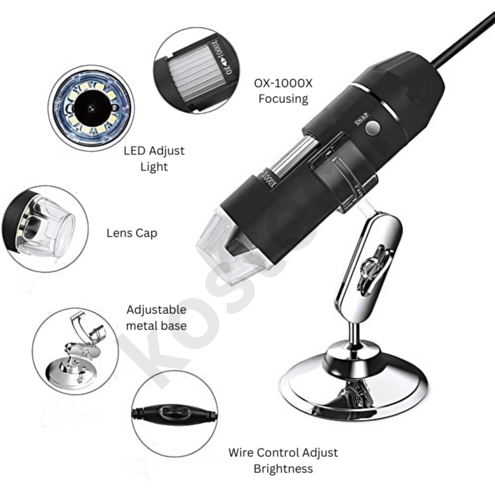 Digital Derma Scope - Color: Black