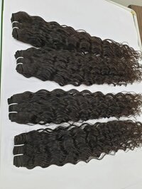 Natural Color Temple  Raw  Weft  Hair Bundle  Remy Hair Extension  (8 to 34 inch )