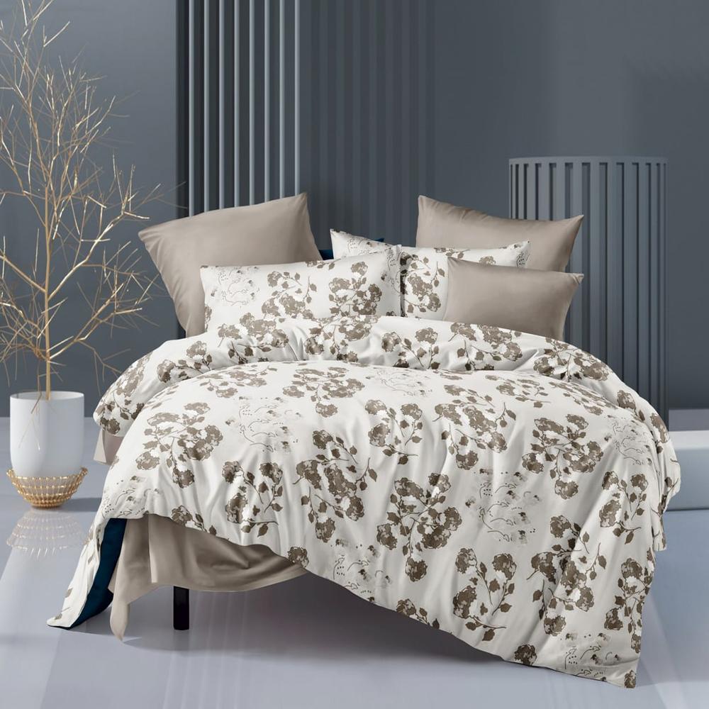 Bedsheet Double Bed - Glace Cotton, Durable Polished Fabric With Shine | Elegant Design, Soft Touch, Easy Care