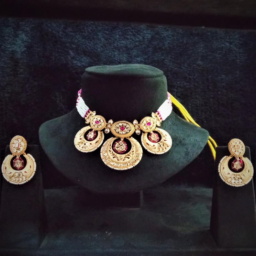 Kundan Necklace Set - Color: All Color