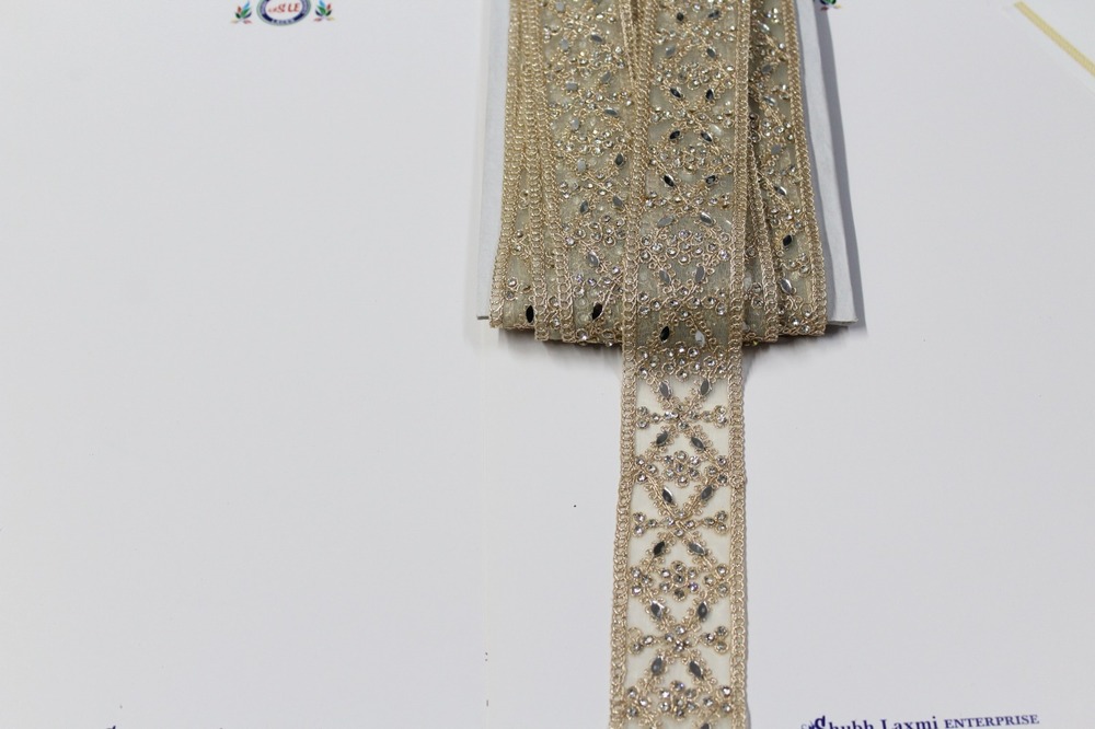 embroidery stone moti lace