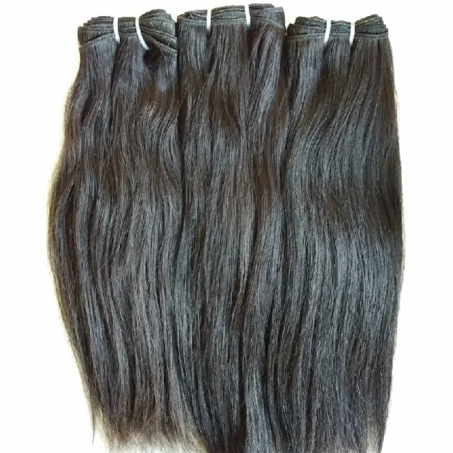 100 % Cuticle Aligned Temple Remy  Straight Hair Weft Hair Bundle