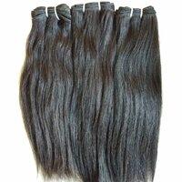 100 % Cuticle Aligned Temple Remy  Straight Hair Weft Hair Bundle
