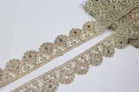 Fancy Stone Zari Lace