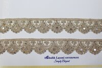 Fancy Stone Zari Lace