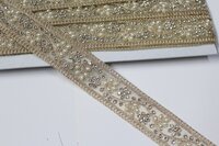 embroidery stone & moti lace