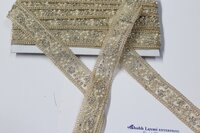 embroidery stone & moti lace