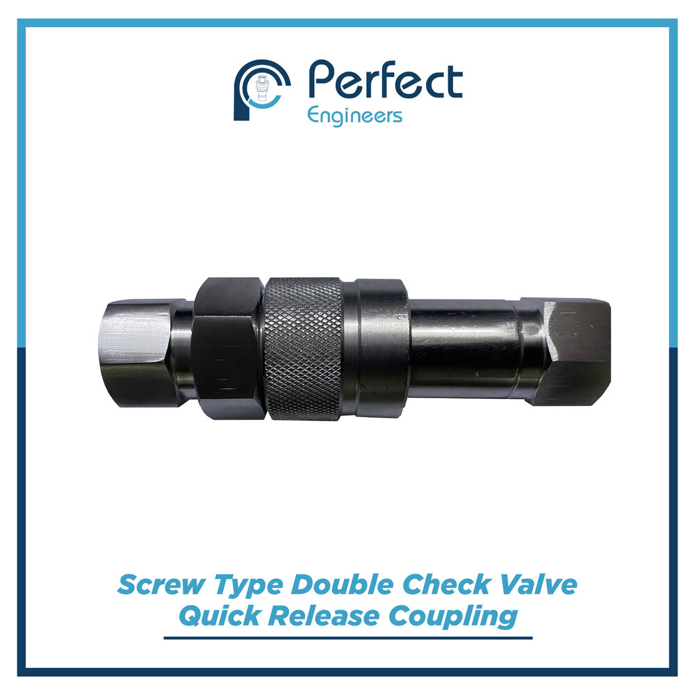 Flange End Double Check Valve Quick Release Coupling Ss 304 - Color: Brass
