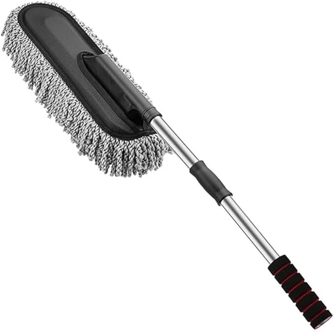 Microfiber Car Duster with Handle  Car Cleaning Brush