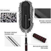 Microfiber Car Duster with Handle  Car Cleaning Brush