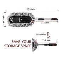 Microfiber Car Duster with Handle  Car Cleaning Brush