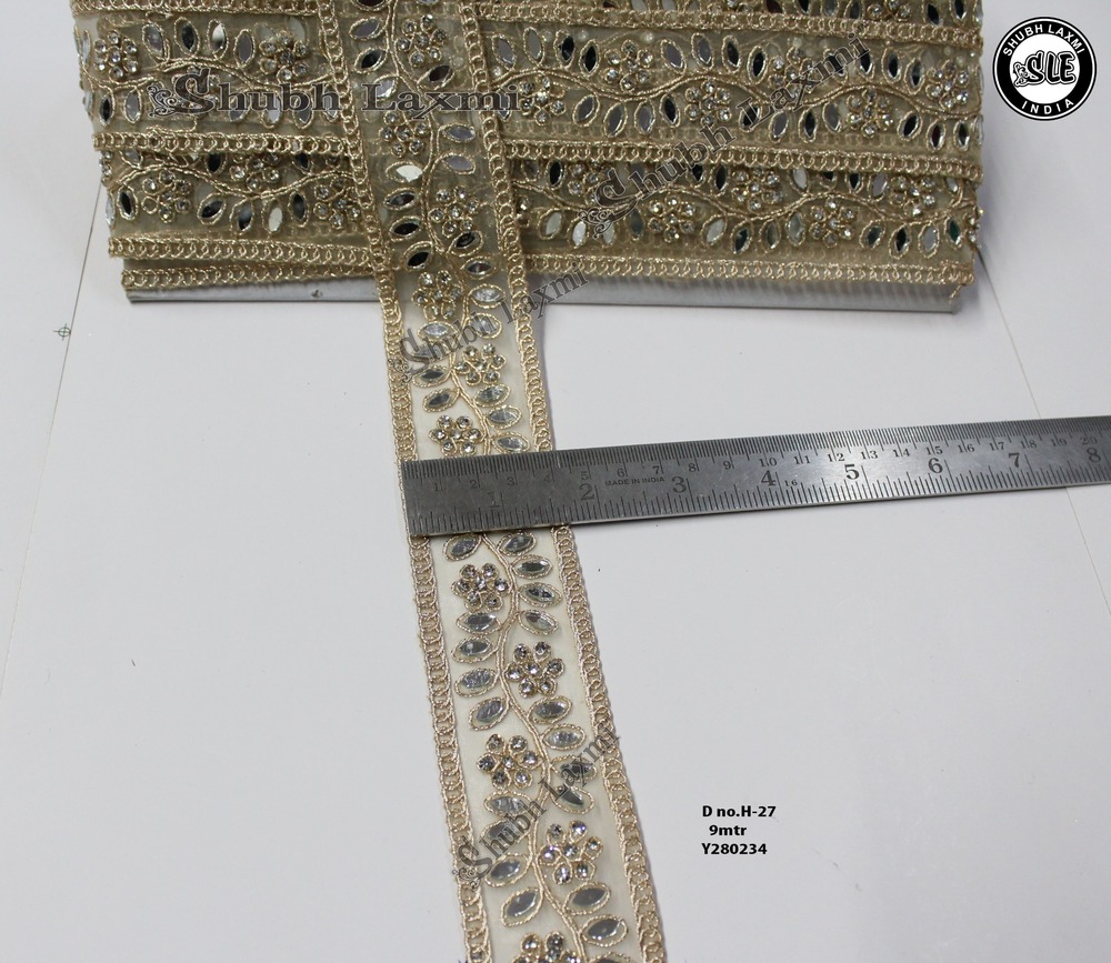 embroidery mirror stone lace