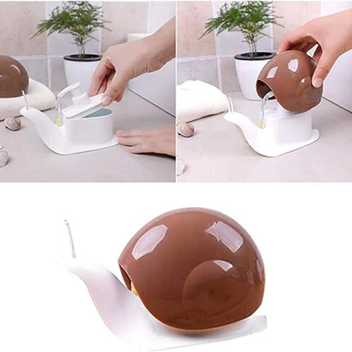Soap Dispenser - Color: Brown & White