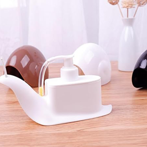 Soap Dispenser - Color: Brown & White
