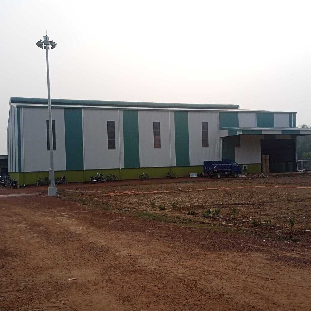 Prefab Building - Color: Red & Blue