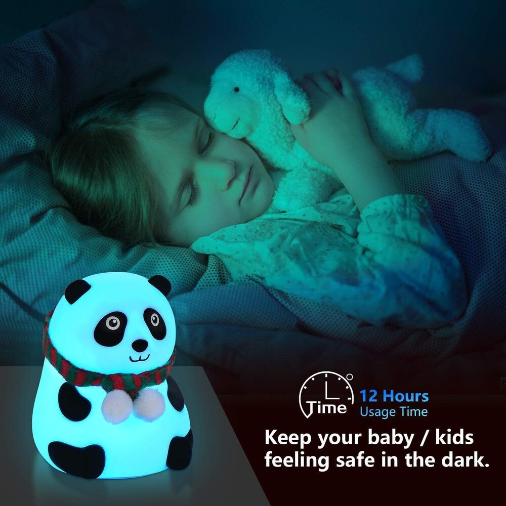Cute Panda Night Light, Cute Night Light for Kids, Color Change