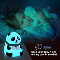 Cute Panda Night Light, Cute Night Light for Kids, Color Change