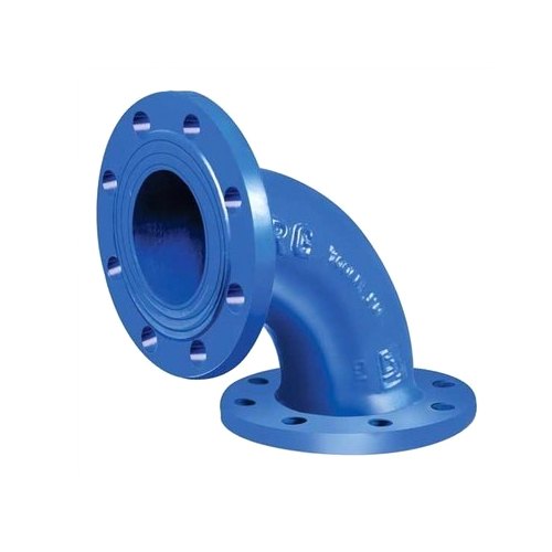 Ductile Iron Double Flanged Bend - Color: Black