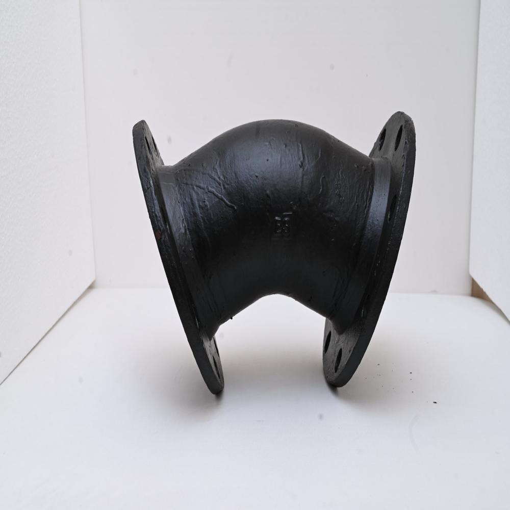 Ductile Iron Double Flanged Bend - Color: Black