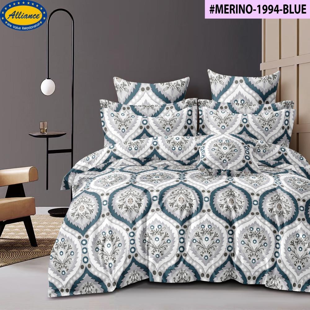 BEDSHEET DOUBLE BED - 500 TC 100% Cotton | Green Color King Size with Matching Pillow Covers, Soft Texture for Comfortable Sleep