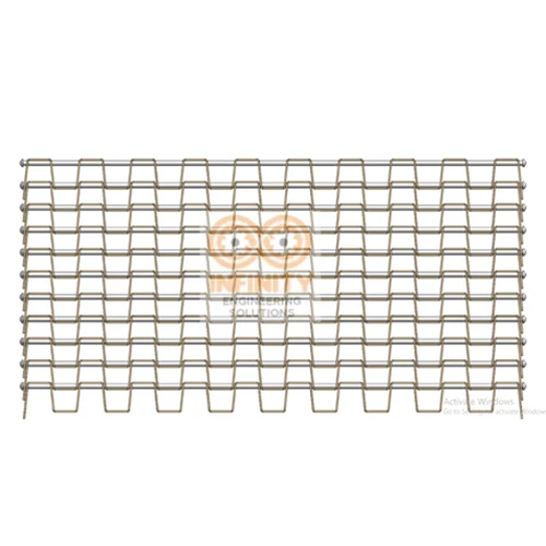 Honeycomb Conveyor Belts - Stainless Steel, 10 Feet Length, 5 Millimeter Thickness, Silver Color | Polished Surface Finish, Strength, Durability