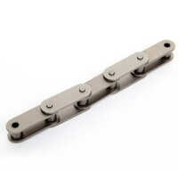 Straight Side Plate Roller Chain - Color: Silver